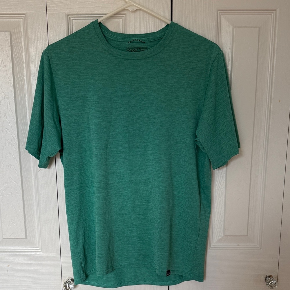 Patagonia Men's Heather light Teal Crew T-Shirt